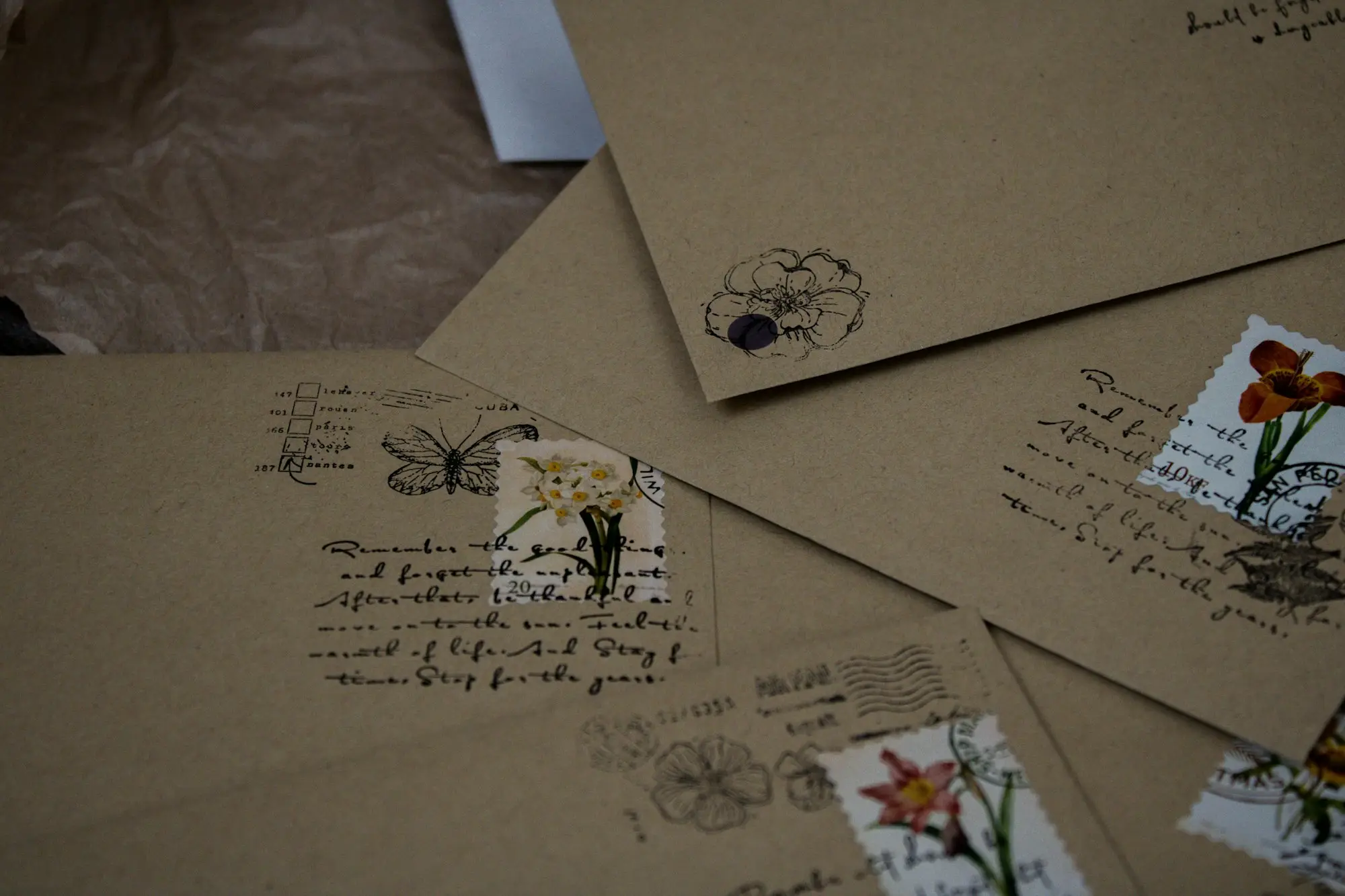 Pile of envelopes and letters waiting to be opened